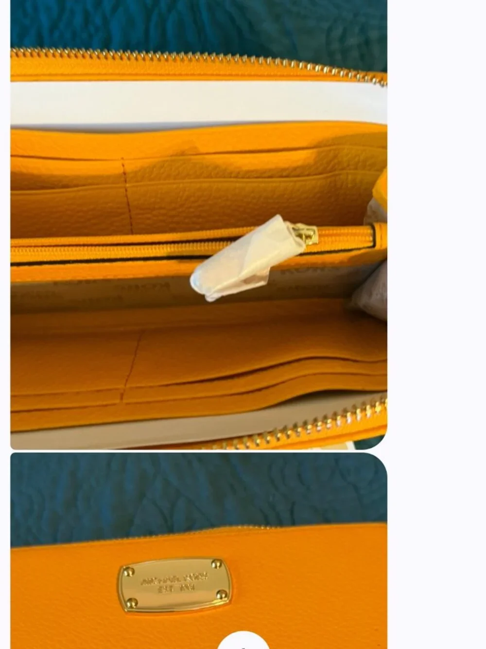 Michael Kors Yellow Bag with Matching Michael Kors Wallet - Brand New